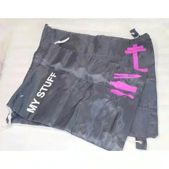 Gym‎ Sports Bag Backpack Shoulder SWEATY STUFF Inside Pockets Travel Workout - Picture 1 of 5